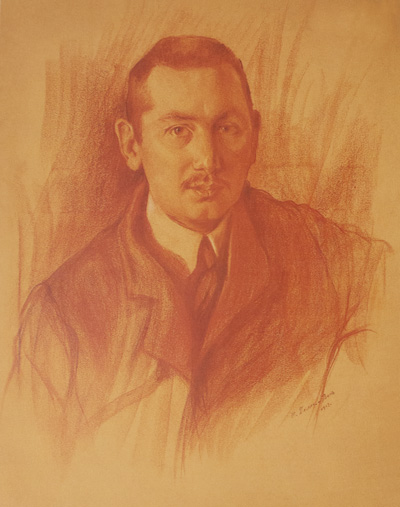 Василий Комаровский. Портрет работы О.Л. Делла-Вос-Кардовской. 1911